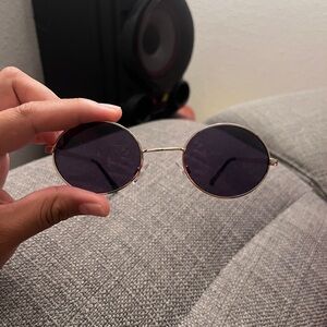 Round Gold Sunglasses